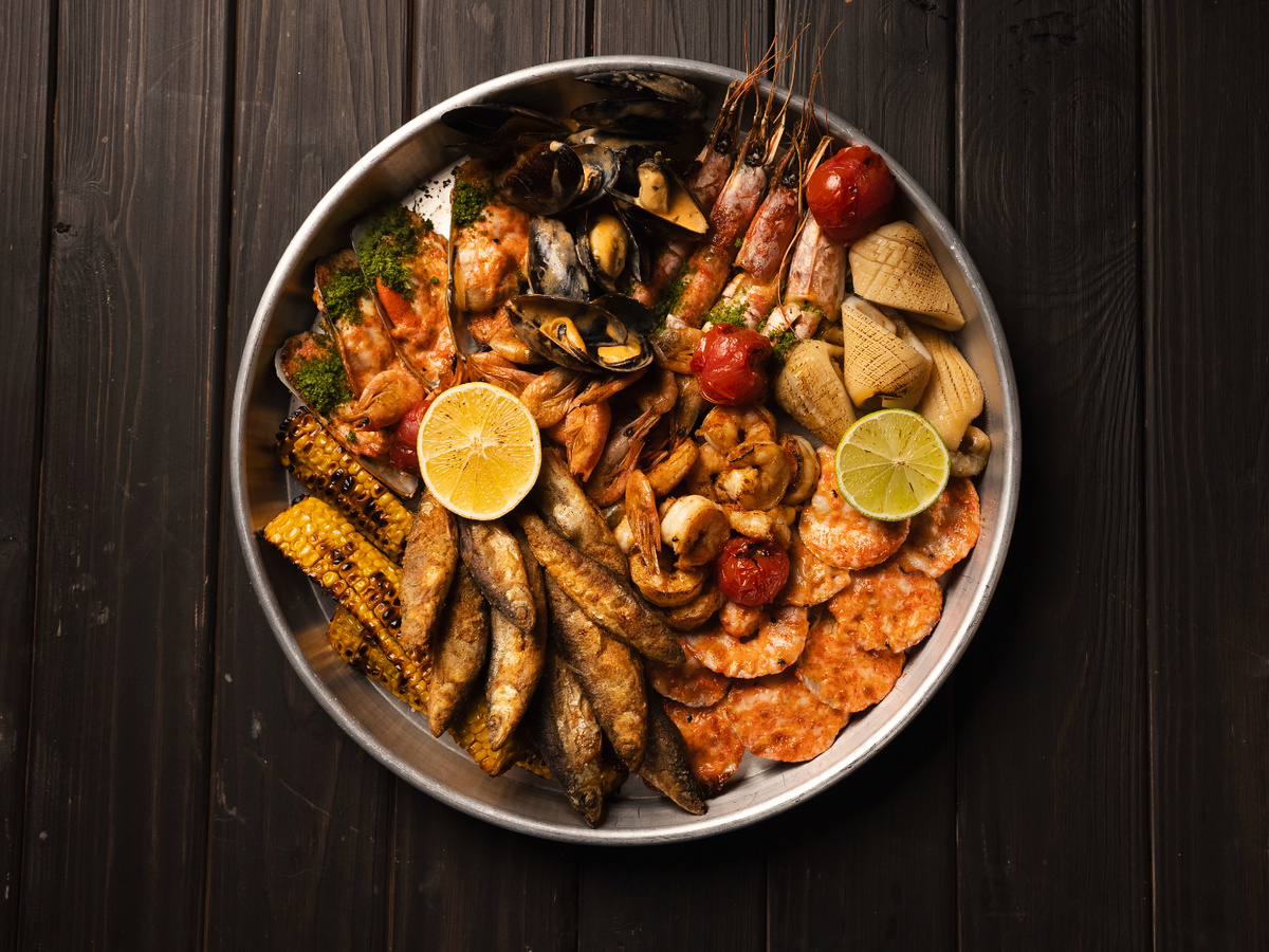 Плато из морепродуктов гриль, 3500 рублей Ресторан The Pivo