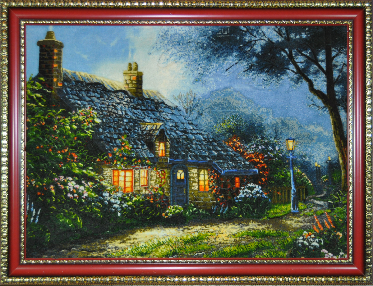 Производство: Иран, г. Табриз.
Мастерская: Афаги.
Состав: шерсть/хлопок.
Размер: 97 х 71 см.
Плотность: 490 000 узлов на м2.
