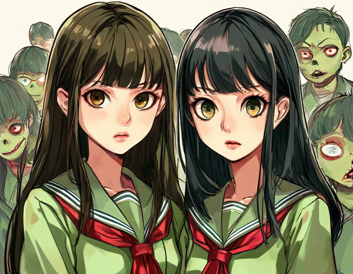 Когды попала к зомби, а они этого не замечают. 