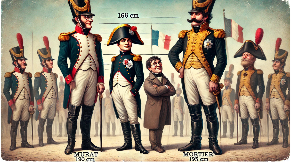 Каррикатура на рост Наполеона