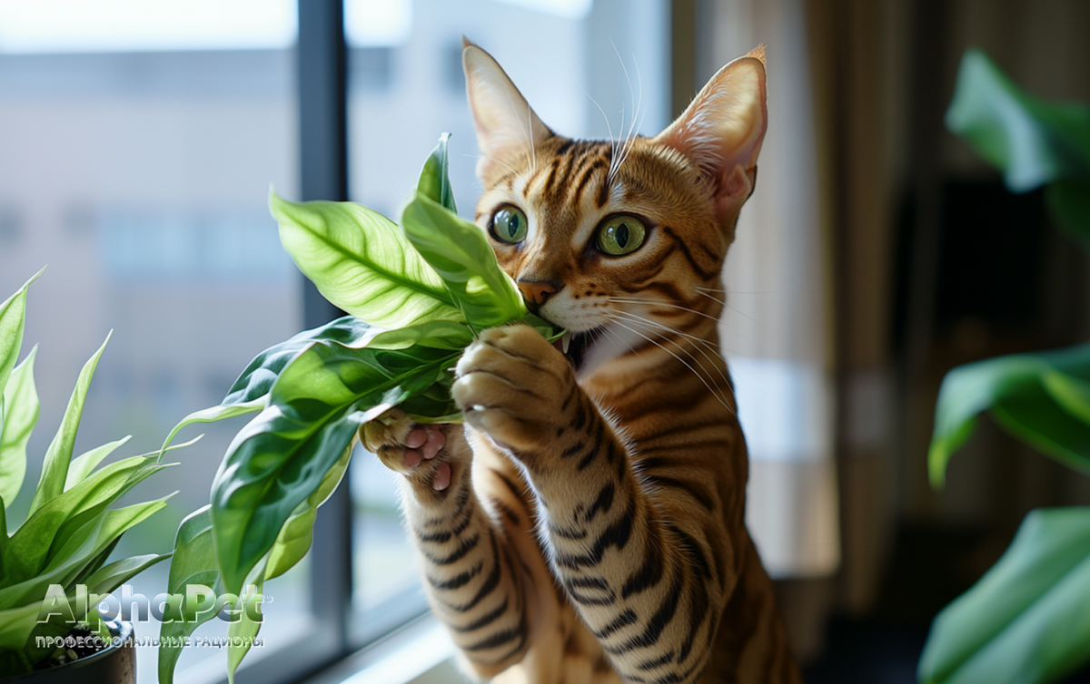 Как спасти комнатные цветы от любопытных кошек: 5 простых советов! / Изображение: AlphaPet