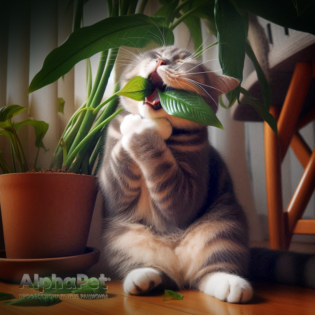 Встречаются комнатные растения, которые могут быть токсичны / Изображение: AlphaPet