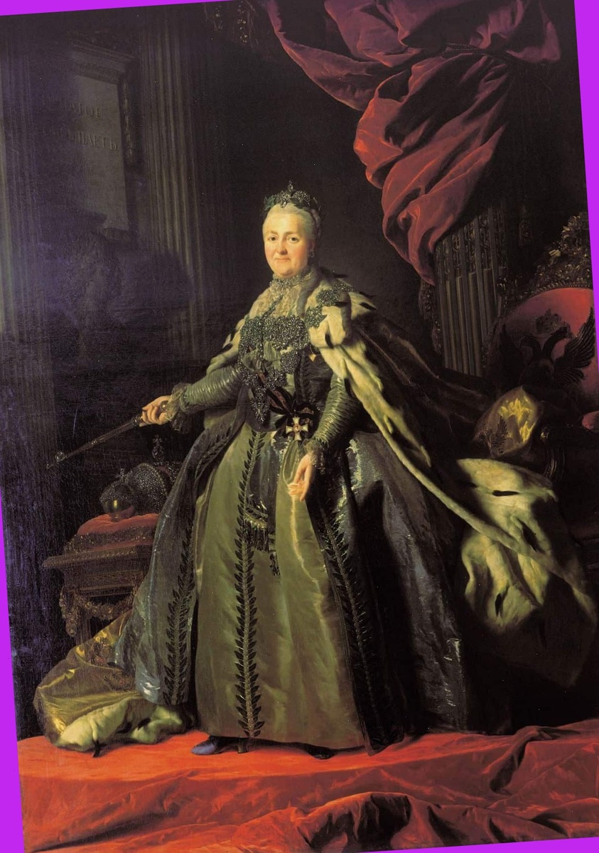 Портрет Екатерины Великой. Александр Рослин, 1776, wikimedia. org