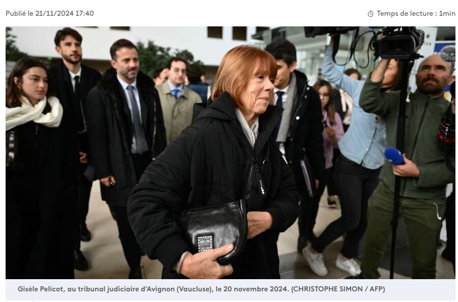 Фото мадам Пелико из французской прессы