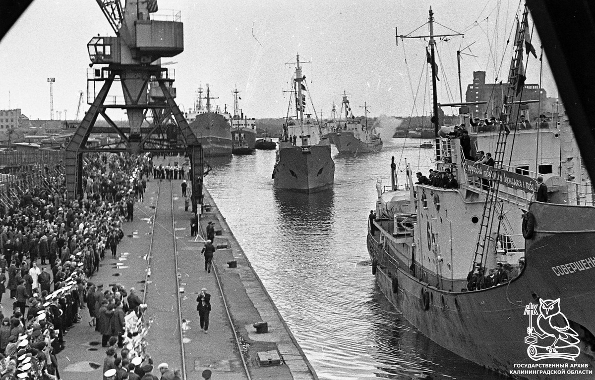 Возвращения китобойной флотилии домой ждал весь Калининград