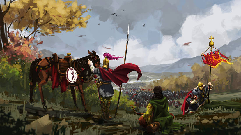 Battle of the Frigidus, 394 AD. by ArvidHjorth