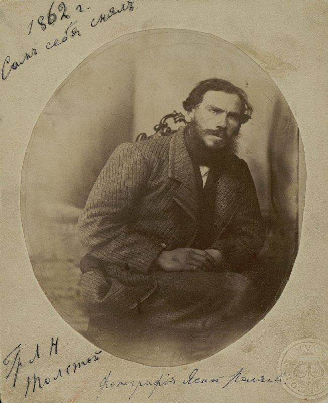 ▪️Лев Толстой. Автопортрет, 1862. Государственный музей Л. Н. Толстого. 