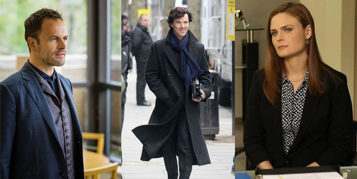 Кадры из сериалов "Элементарно", "Шэрлок", "Кости".