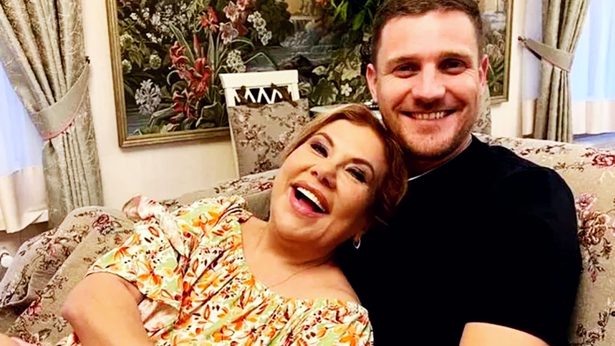 Марина Федункив с мужем, который на 13 лет моложе