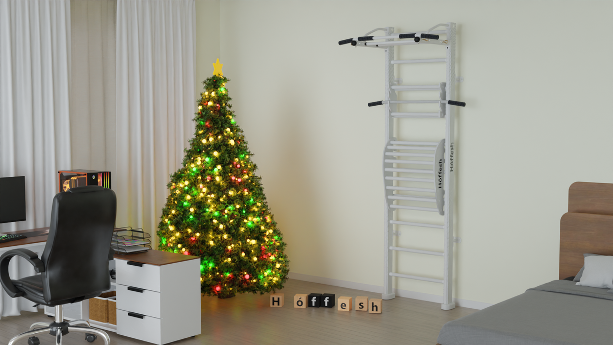 Белая шведская стенка Hoffesh - украшение любой квартиры. 