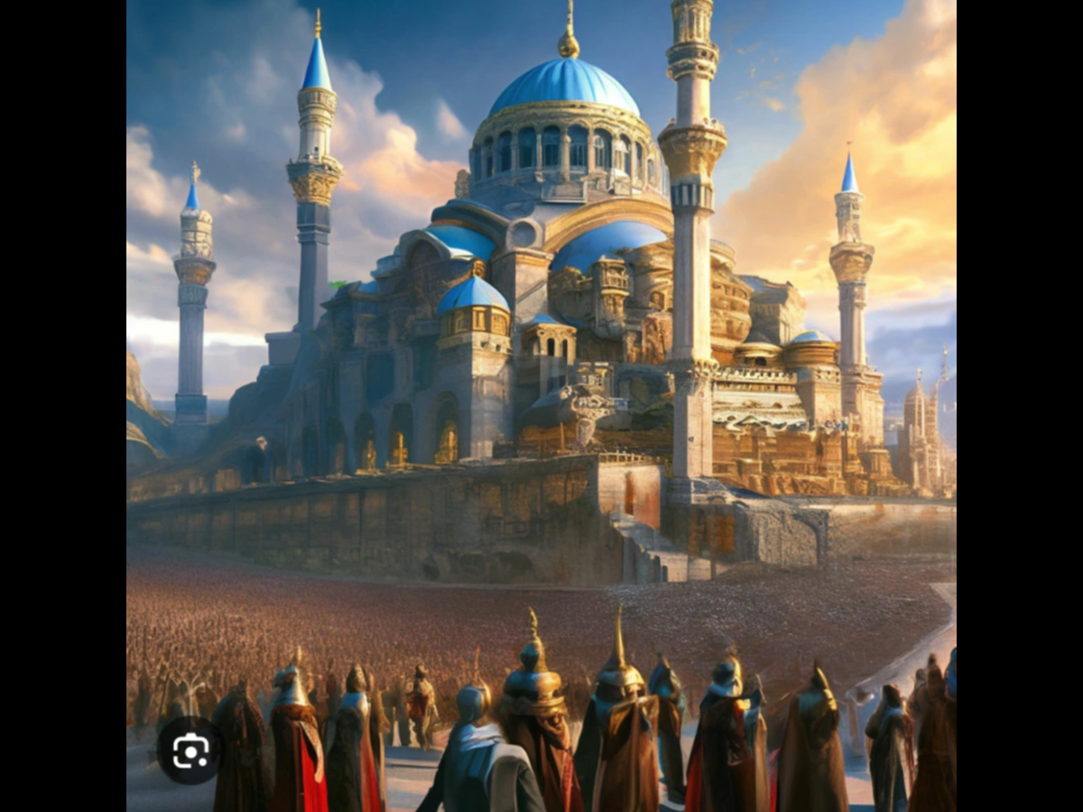 Фото с сайта: shedevrum.ai             Древняя Византия в представлении нейросети