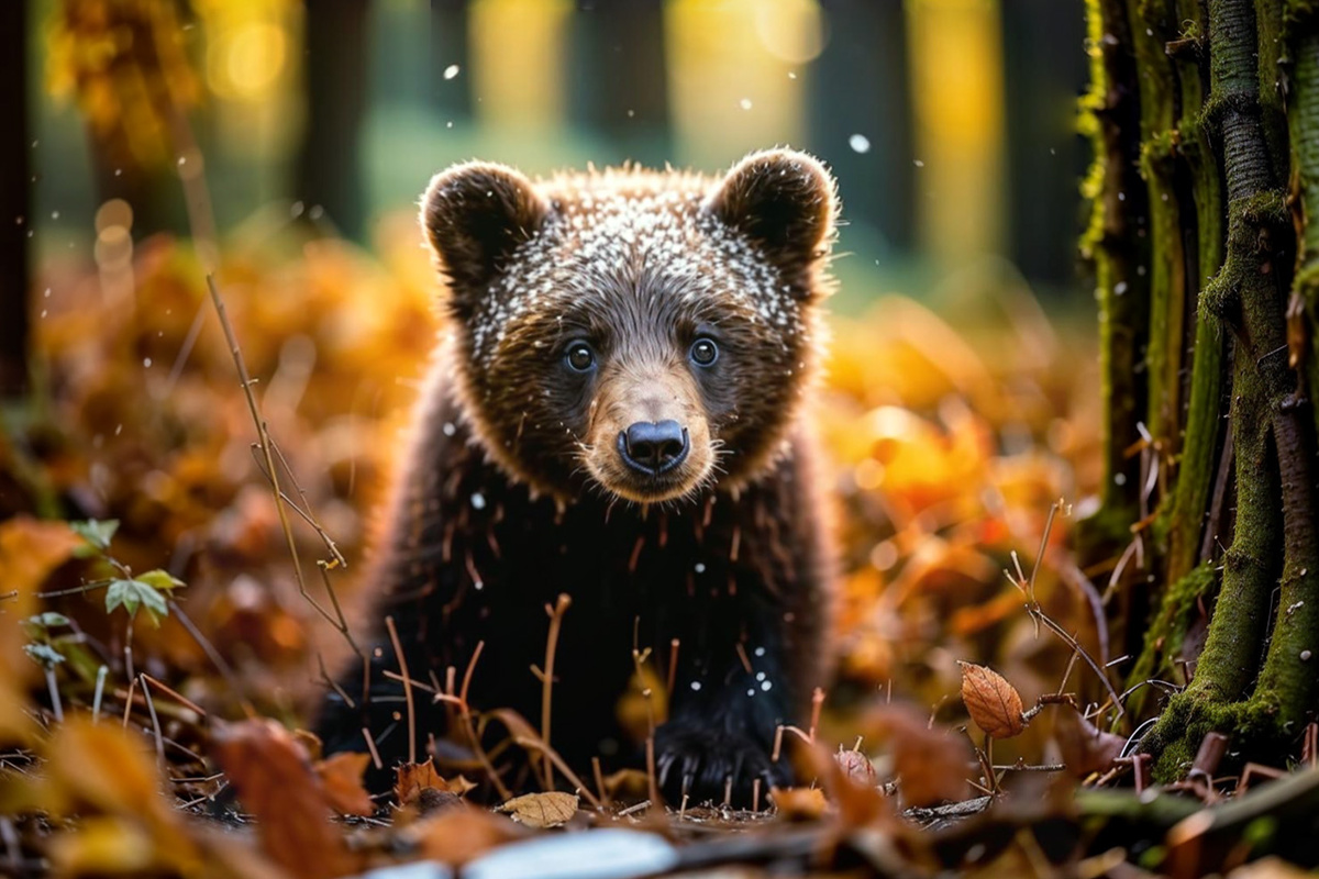 Медвежонок сбежал из карантинника.  Фото: Изображение сгенерировано нейросетью Kandinsky 3.1