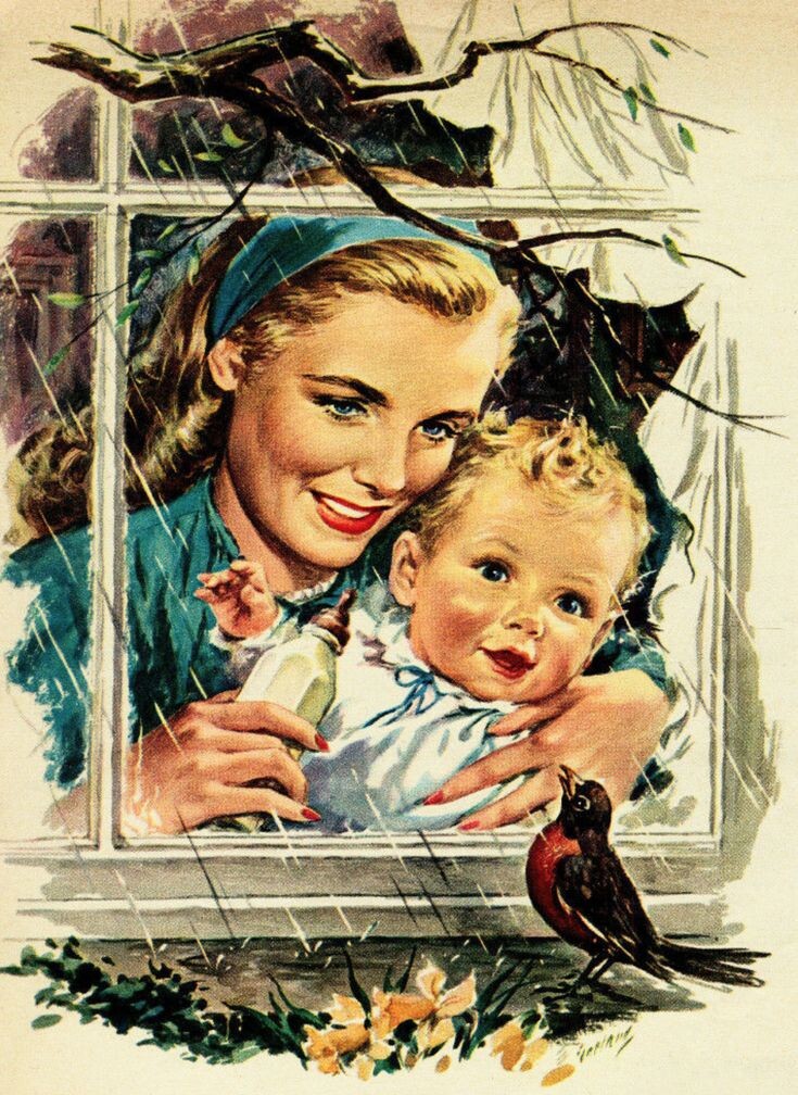 Открытка "С Днем Матери СССР"