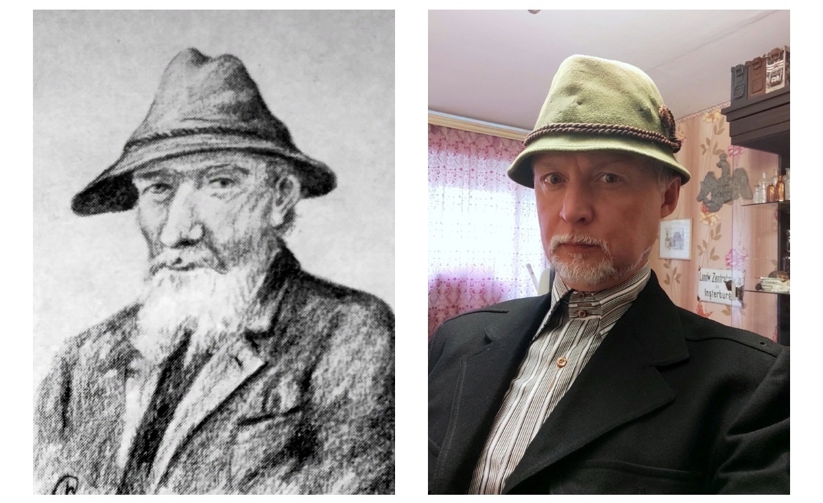 Не мог удержаться от коллажа. Слева герой нашей статьи, а справа неизвестный мужик, у которого шляпа пониже и борода пожиже-))))))