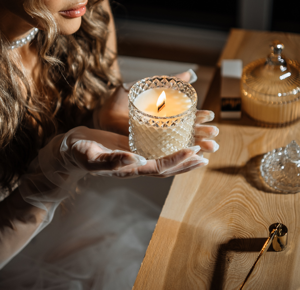 Свеча "Грани" от "Точки уюта"