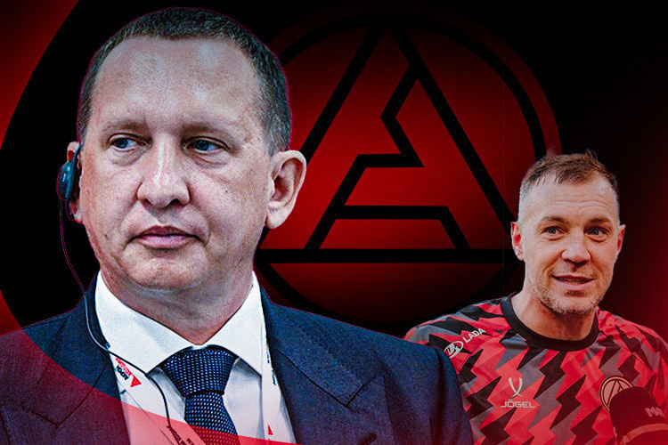    Павел Морозов (слева) и Артем Дзюба (справа).   
Фото:  fcakron.ru, коллаж: «БИЗНЕС Online»