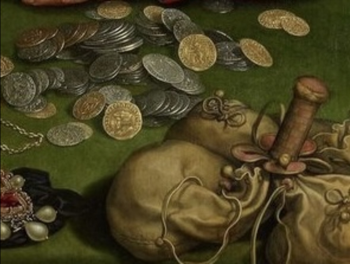 Фрагмент. Картина. Худ. Маринус ван Роймерсвале "Сборщики податей". Прибл.1510 – 1515 гг