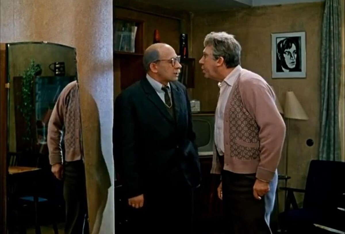    Кадр из фильма "Старики-разбойники" (1971, режиссёр Эльдар Рязанов, "Мосфильм")