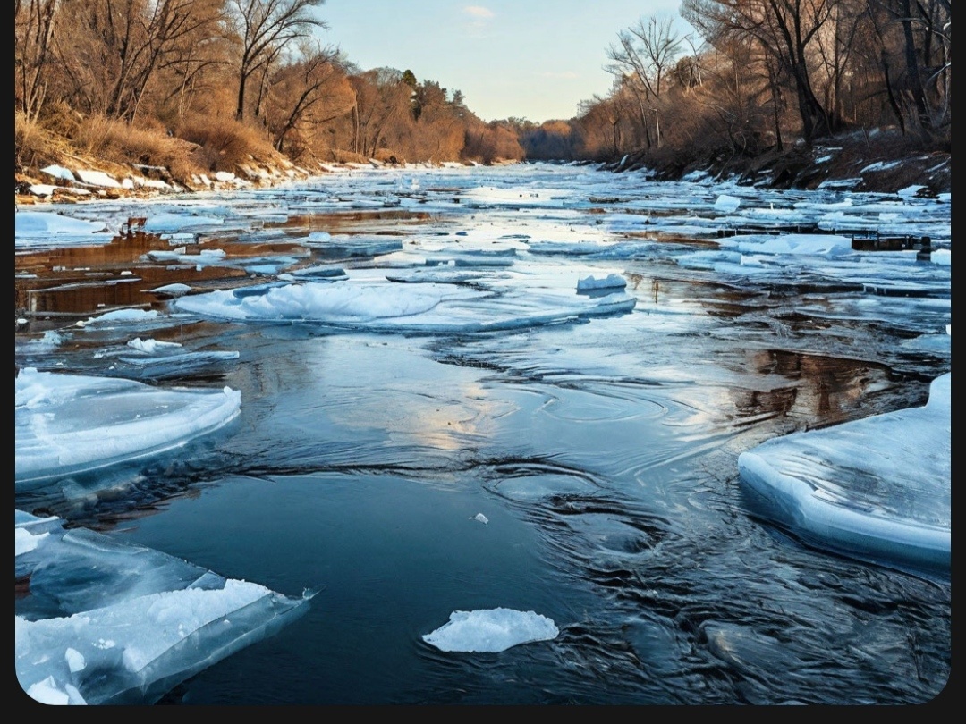 Ледоход по мнению Шедеврума. Правда красиво?