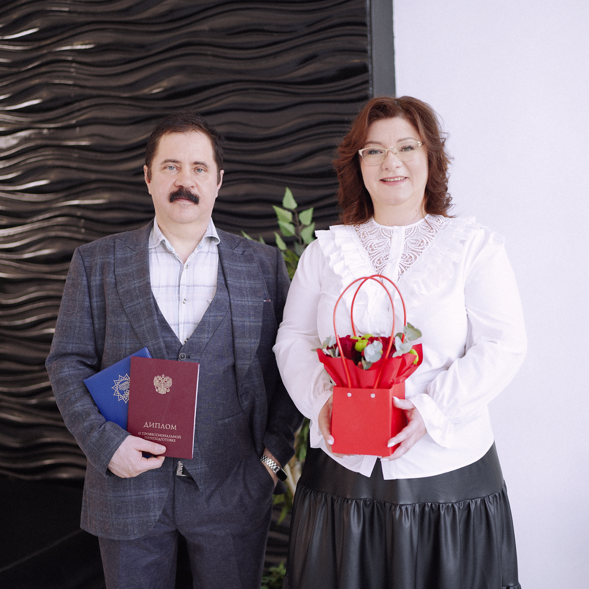 Марина Володина с выпускником