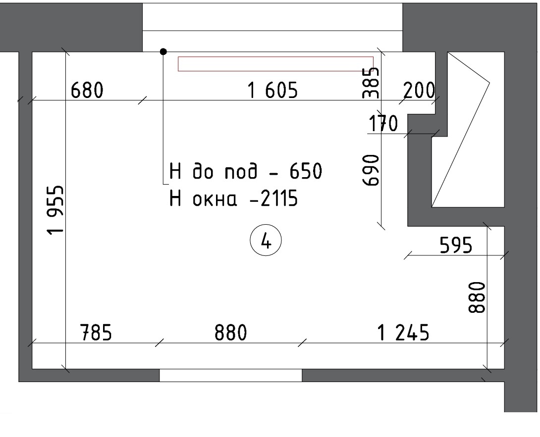 Фактический обмерный план