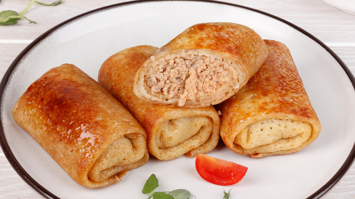 Блинчики с мясом ТМ «ЕРМОЛИНО»