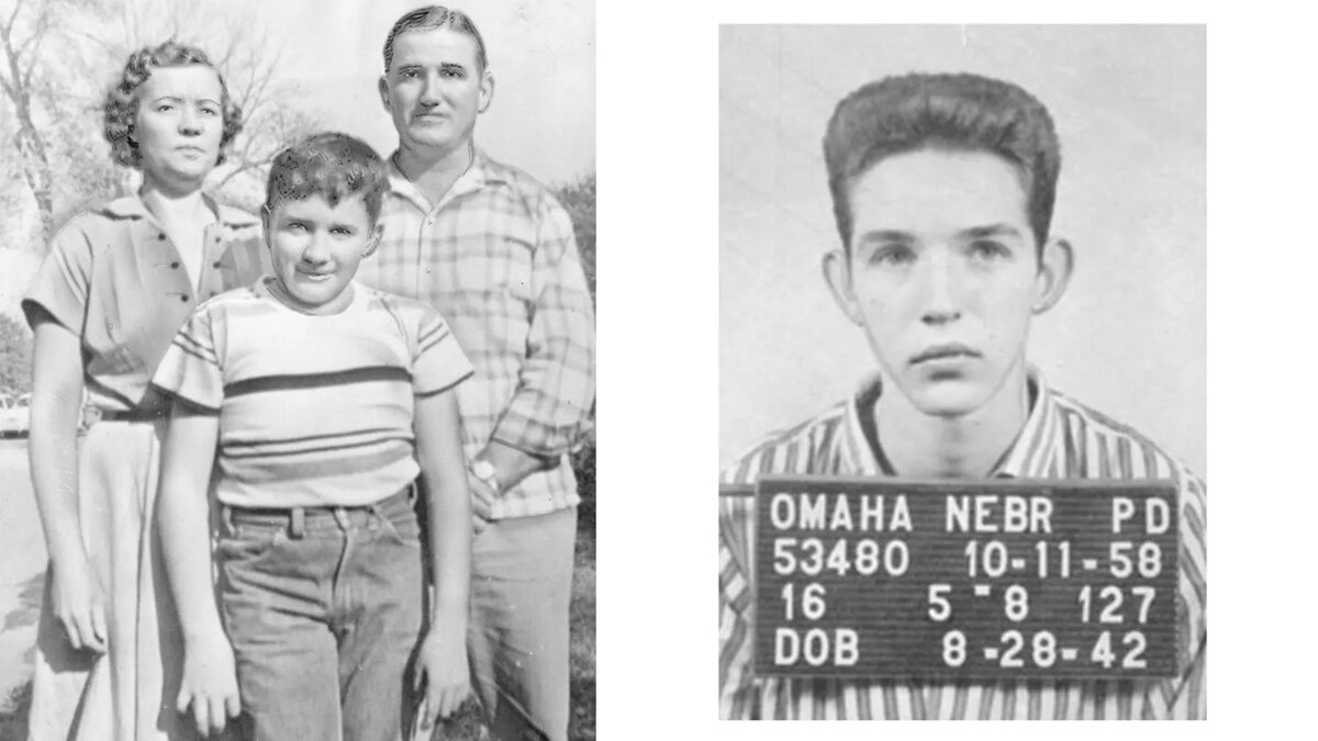 Родители Лесли Арнольда и младший брат Джеймс (слева)