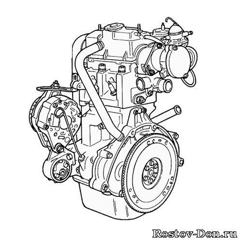 Двигатель. Общий вид