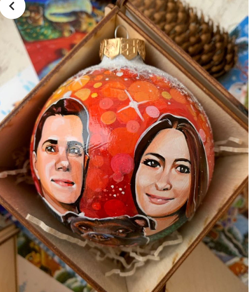 Новогодние шары с портретами