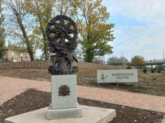    В станице Казанской Верхнедонского района благоустроили "набережную аистов" // фото: donland.ru