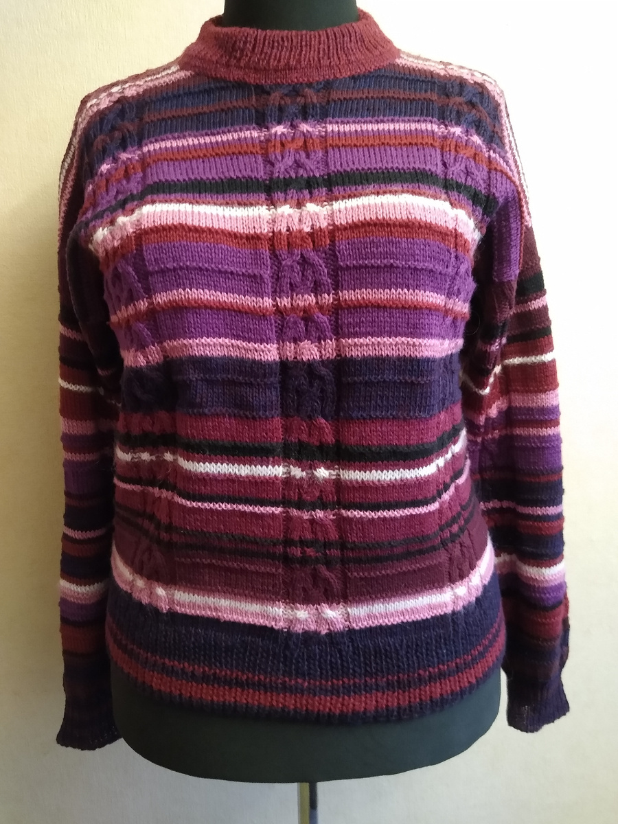 Передняя часть джемпера.