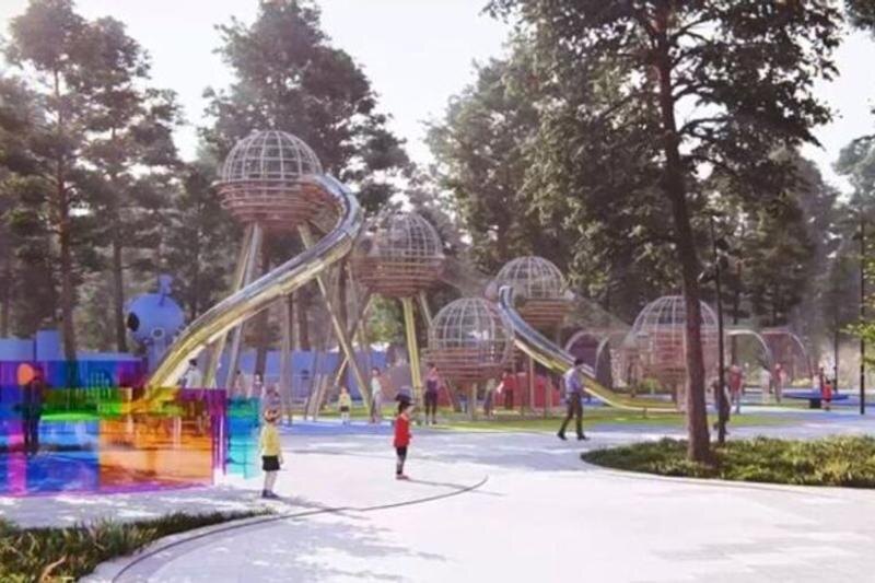    Администрация Челябинска / Игровой комплекс "Гнезда" с горками появится в парке Гагарина