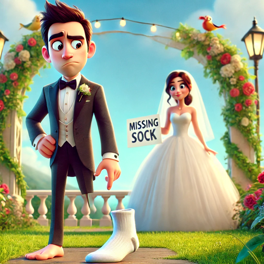 Не забудь носки  на свадьбу!