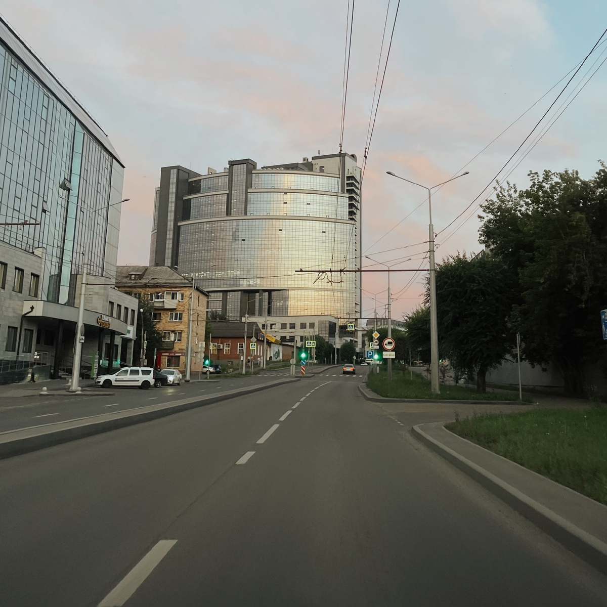Дороги вечернего Красноярска