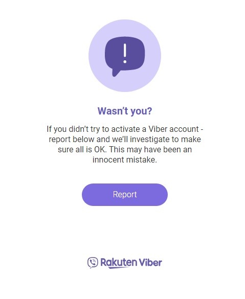 Страница переход по ссылке от Rakuten Viber