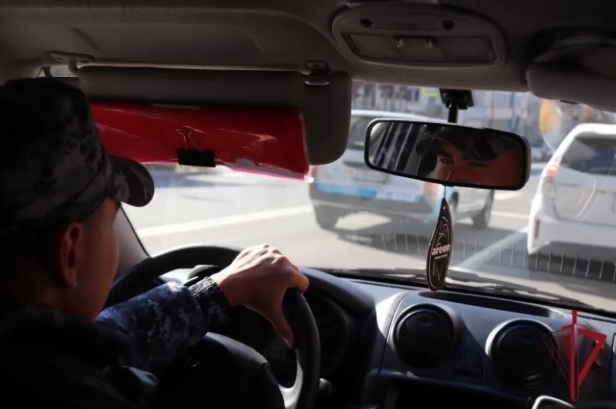    Росгвардейцы помогли пассажирке такси в Чите — она упала под авто