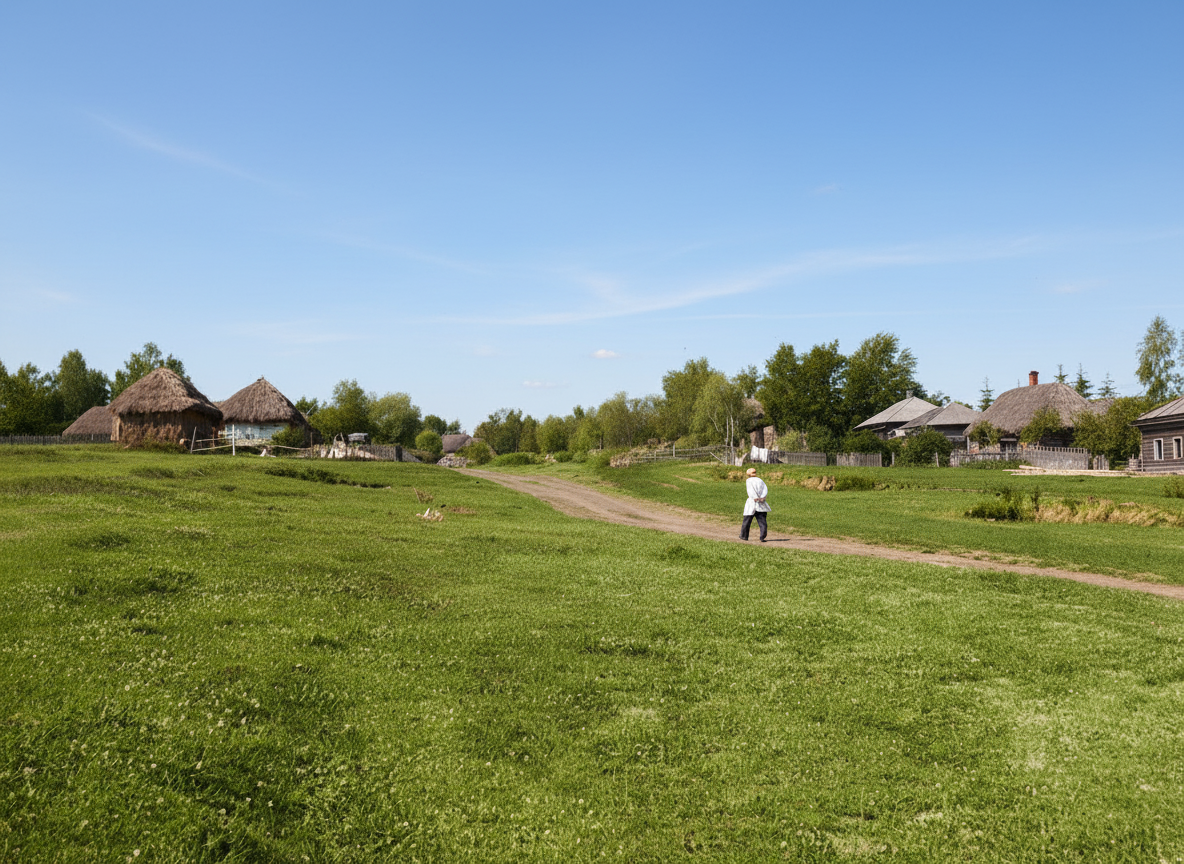 1908 год - Лев Толстой (80 лет) на прогулке