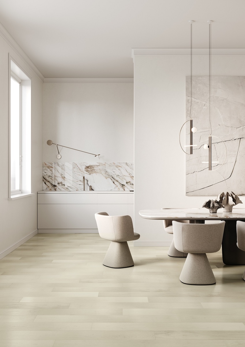 Кварцевый паркет Классик Клен Американский Белый