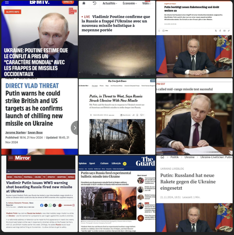    За Путиным следил весь мир. Скриншоты: СМИ