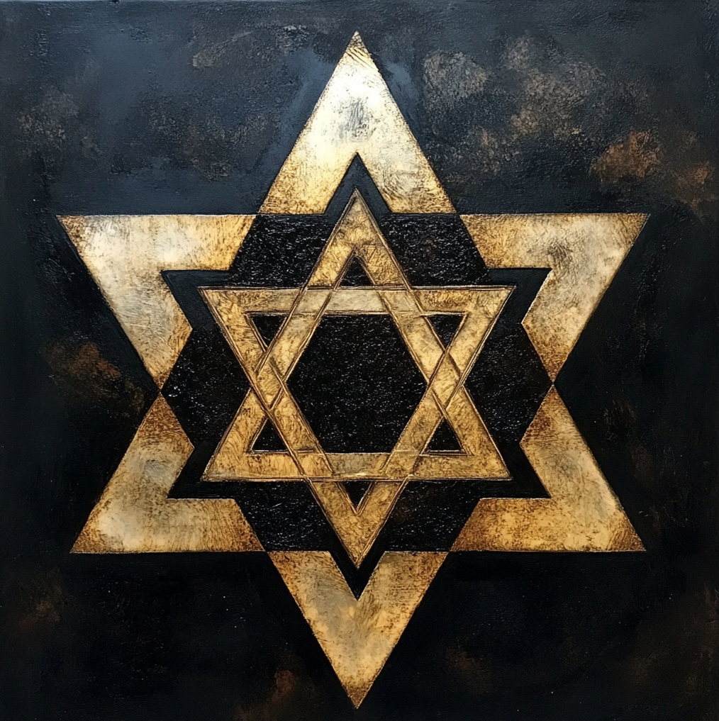 Звезда Давида. Сгенерировано нейросетью