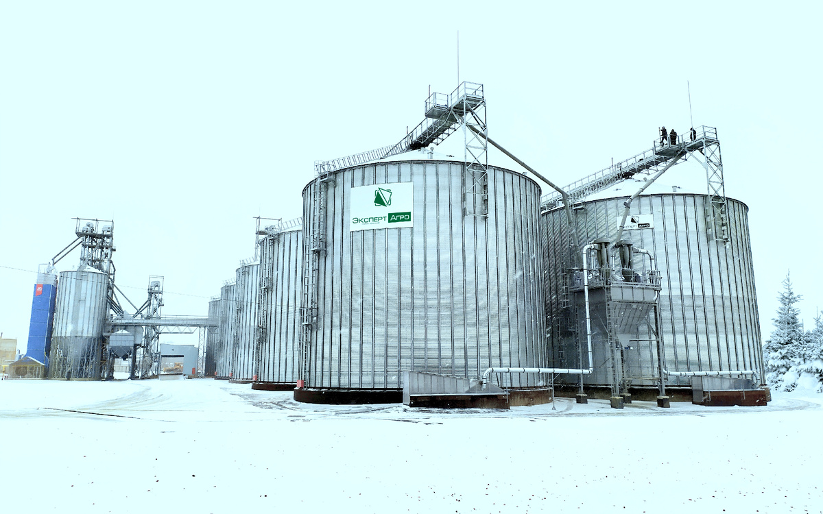 Элеватор зимой