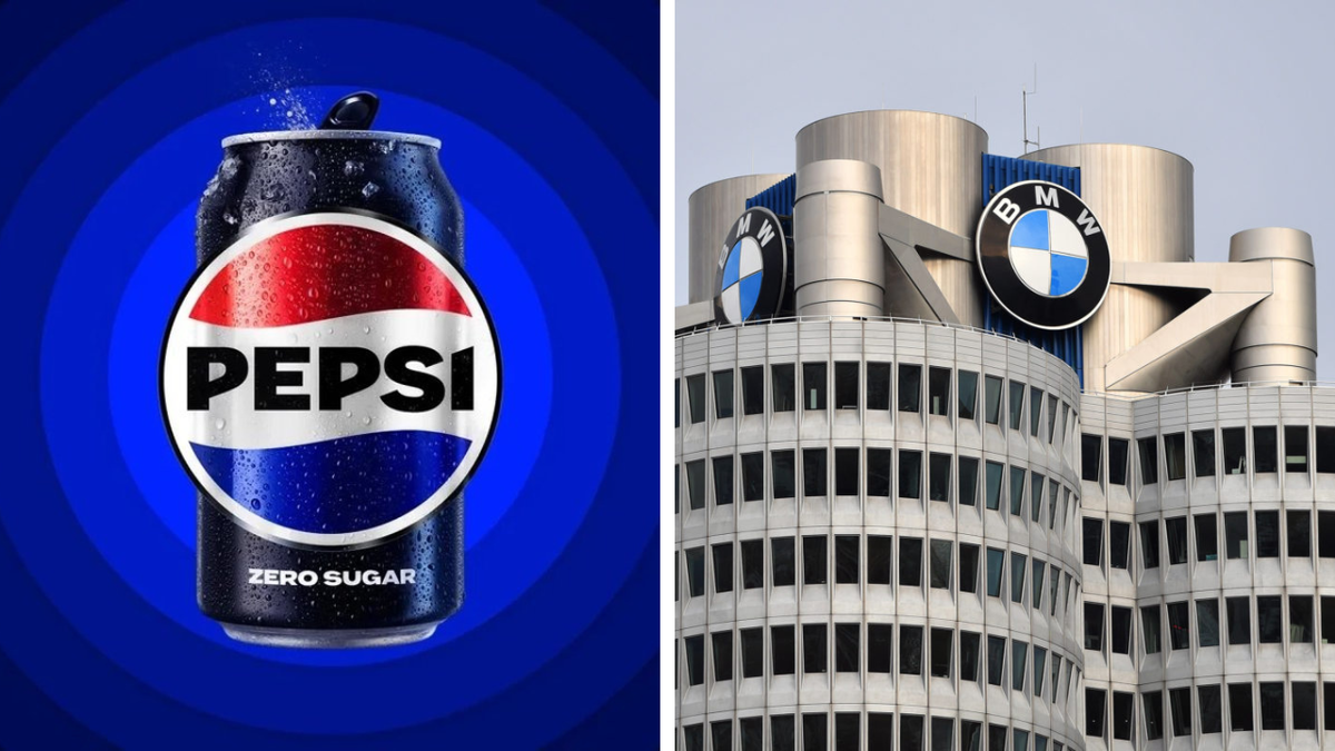 Известные логотипы Pepsi и BMW
