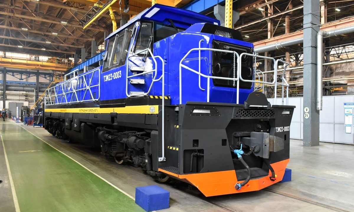 Маневровый тепловоз ТЭМ23-0003. Источник: Правительство Брянской области