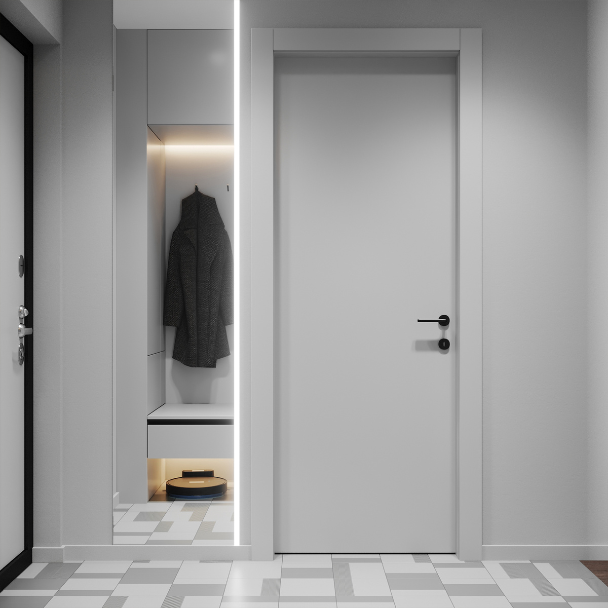 Накладной плинтус в интерьере