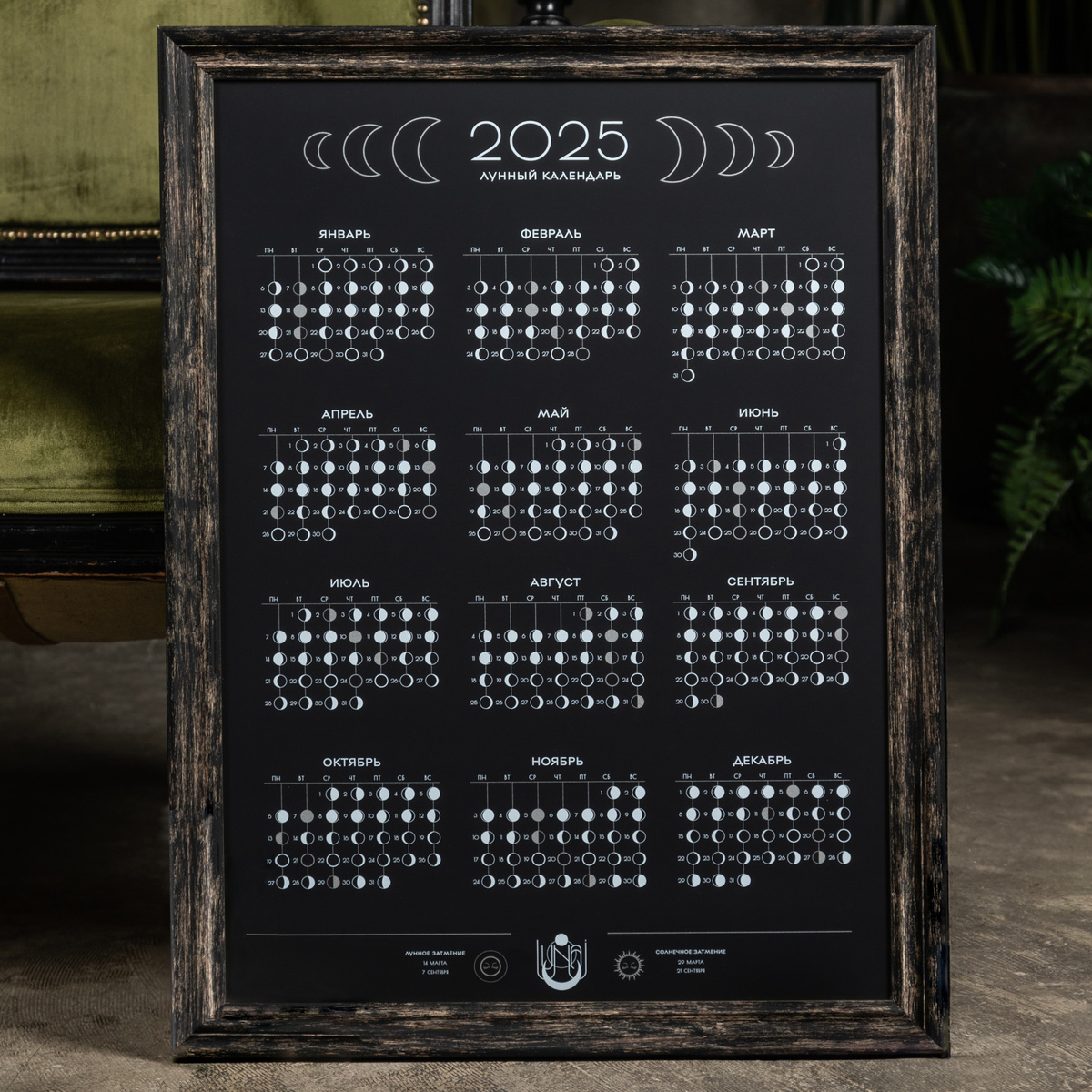 Строчный Лунный календарь 2025