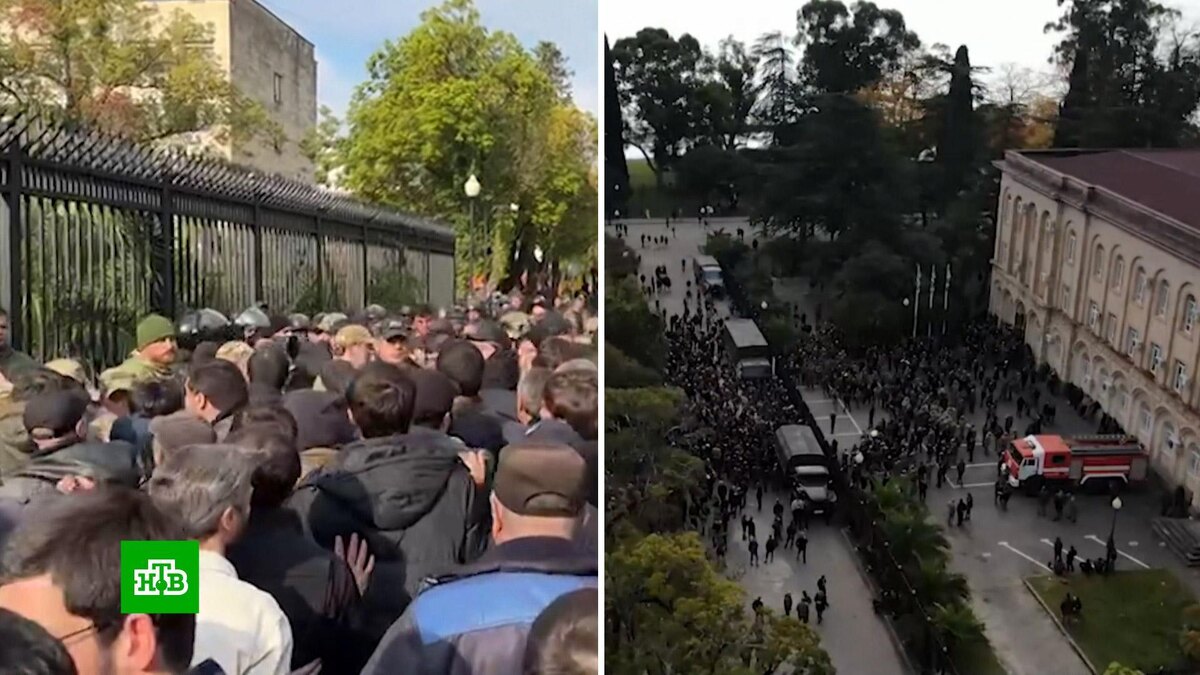    Протестующие разблокировали правительство Абхазии после отставки президента