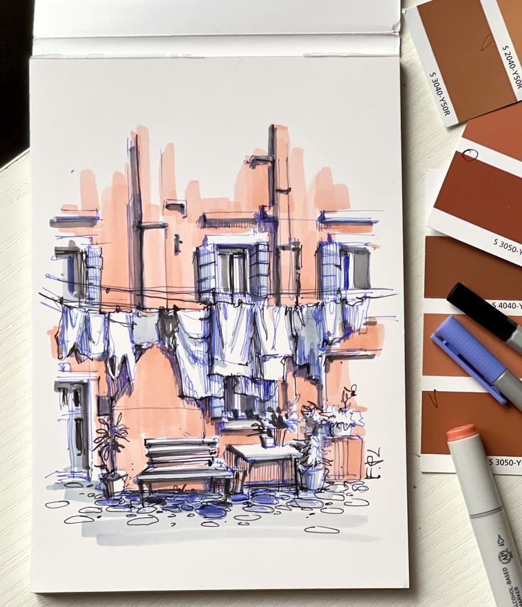 Небольшие книжечки для рисования ещё называются скетчбуками. Источник: https://ru.pinterest.com/pin/1337074887886568/