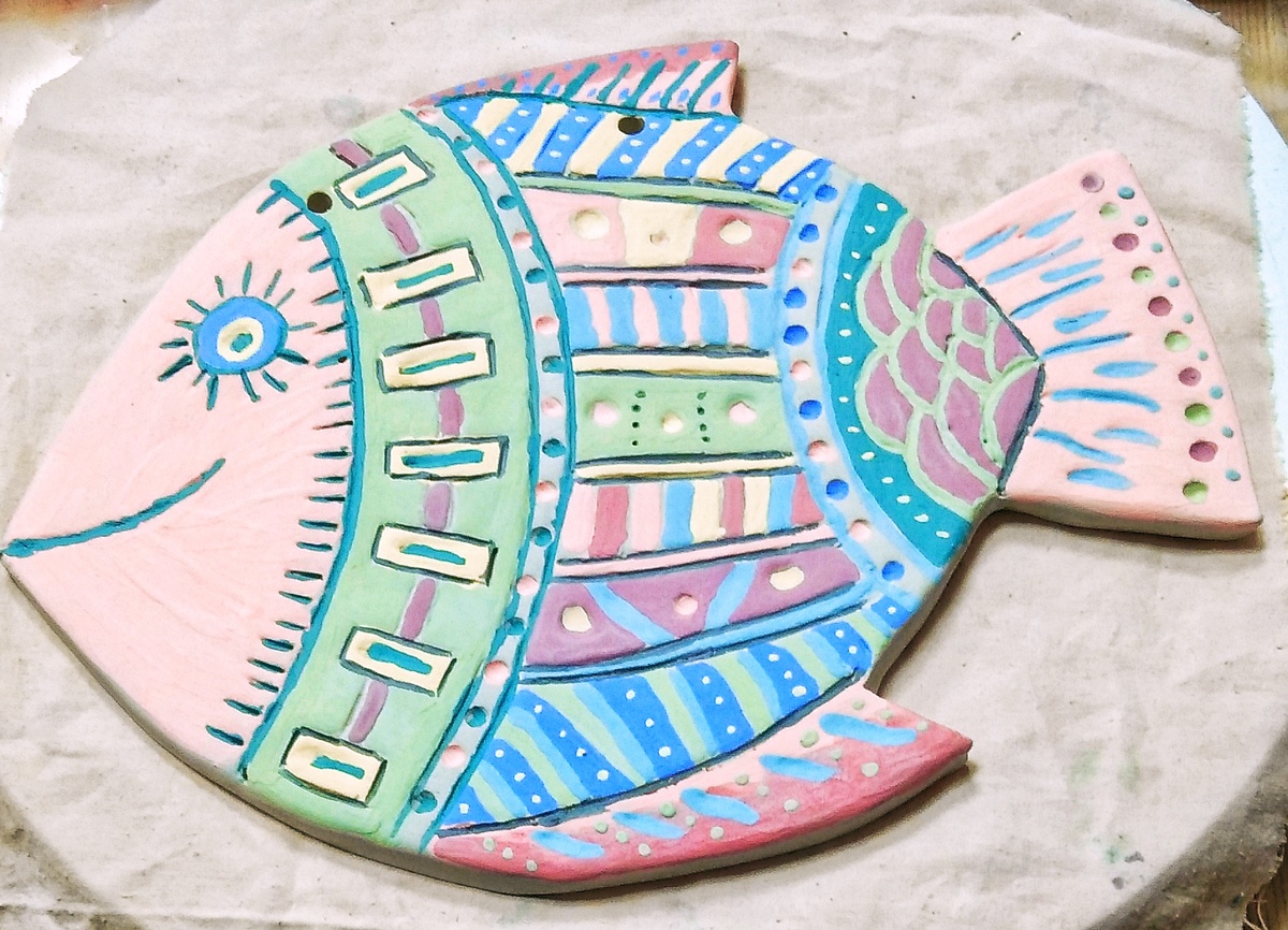 Вот она " рыба моей мечты", первый опыт, не судите строго, пожалуйста!