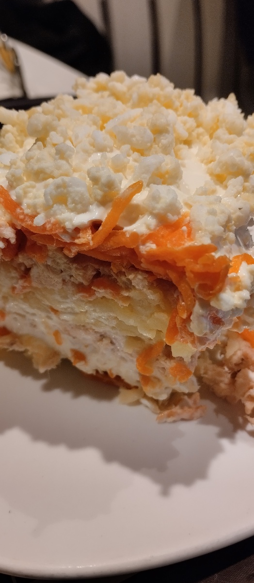 Мой ужин. Салат мимоза