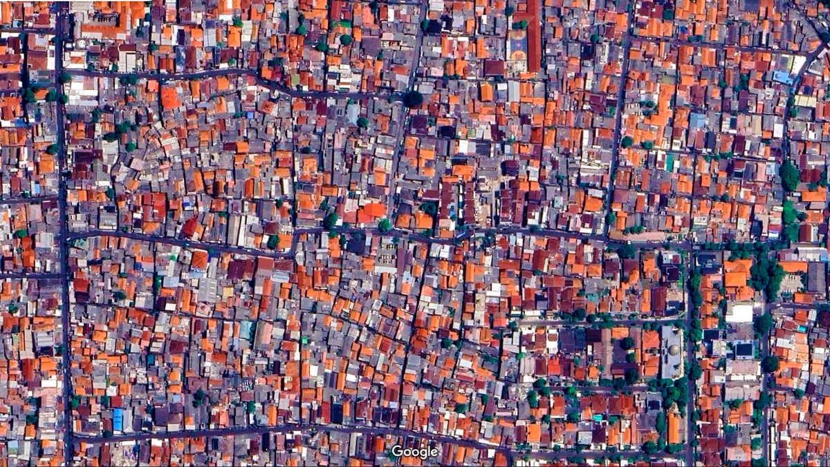 Фото из космоса, остров Ява, Индонезия